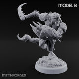 Claw Snapping Lunging Tlincalli Miniature for Dungeons and Dragons, Pathfinder or other TTRPGs