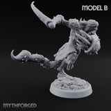Claw Snapping Lunging Tlincalli Miniature for Dungeons and Dragons, Pathfinder or other TTRPGs