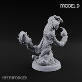 Claw Snapping Lunging Tlincalli Miniature for Dungeons and Dragons, Pathfinder or other TTRPGs