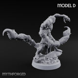 Claw Snapping Lunging Tlincalli Miniature for Dungeons and Dragons, Pathfinder or other TTRPGs