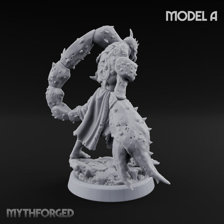 Claw Snapping Lunging Tlincalli A Miniature for Dungeons and Dragons, Pathfinder or other TTRPGs