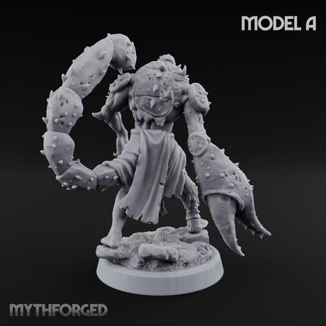 Claw Snapping Lunging Tlincalli A Miniature for Dungeons and Dragons, Pathfinder or other TTRPGs