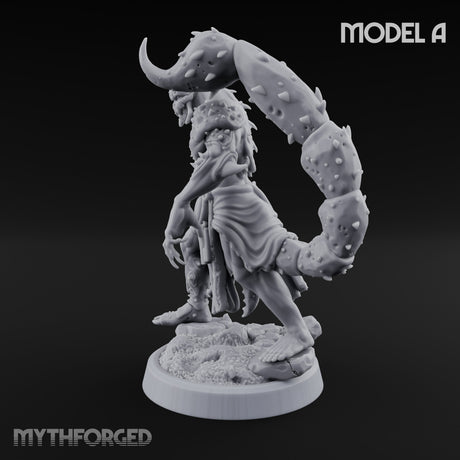 Claw Snapping Lunging Tlincalli A Miniature for Dungeons and Dragons, Pathfinder or other TTRPGs
