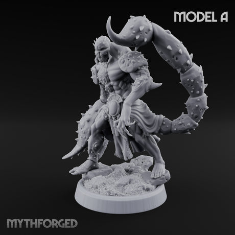 Claw Snapping Lunging Tlincalli A Miniature for Dungeons and Dragons, Pathfinder or other TTRPGs