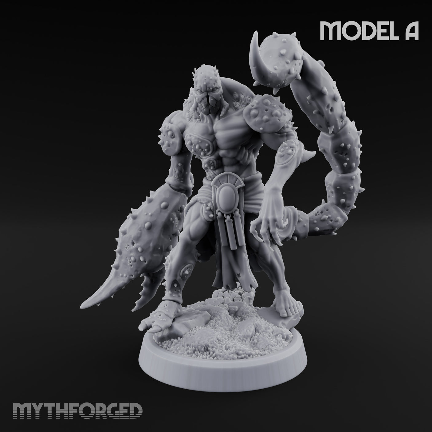 Claw Snapping Lunging Tlincalli A Miniature for Dungeons and Dragons, Pathfinder or other TTRPGs