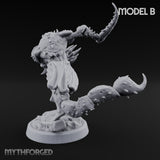 Claw Snapping Lunging Tlincalli B Miniature for Dungeons and Dragons, Pathfinder or other TTRPGs