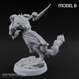 Claw Snapping Lunging Tlincalli B Miniature for Dungeons and Dragons, Pathfinder or other TTRPGs
