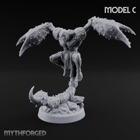 Claw Snapping Lunging Tlincalli C Miniature for Dungeons and Dragons, Pathfinder or other TTRPGs