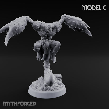 Claw Snapping Lunging Tlincalli C Miniature for Dungeons and Dragons, Pathfinder or other TTRPGs