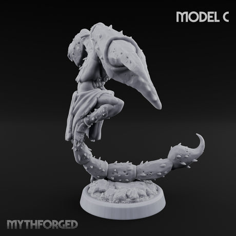 Claw Snapping Lunging Tlincalli C Miniature for Dungeons and Dragons, Pathfinder or other TTRPGs
