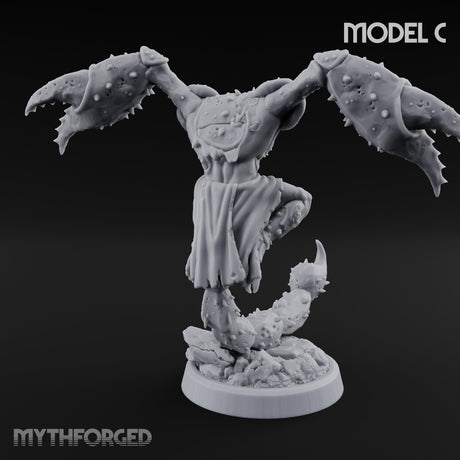 Claw Snapping Lunging Tlincalli C Miniature for Dungeons and Dragons, Pathfinder or other TTRPGs