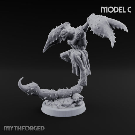 Claw Snapping Lunging Tlincalli C Miniature for Dungeons and Dragons, Pathfinder or other TTRPGs