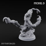Claw Snapping Lunging Tlincalli D Miniature for Dungeons and Dragons, Pathfinder or other TTRPGs