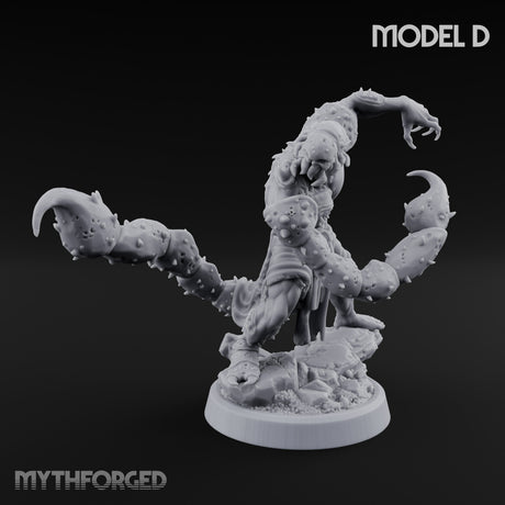Claw Snapping Lunging Tlincalli D Miniature for Dungeons and Dragons, Pathfinder or other TTRPGs