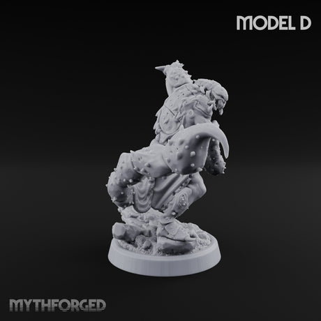 Claw Snapping Lunging Tlincalli D Miniature for Dungeons and Dragons, Pathfinder or other TTRPGs