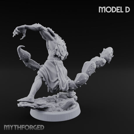 Claw Snapping Lunging Tlincalli D Miniature for Dungeons and Dragons, Pathfinder or other TTRPGs