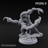 Claw Snapping Lunging Tlincalli D Miniature for Dungeons and Dragons, Pathfinder or other TTRPGs