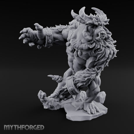 Claw Swiping Balgura Demon Miniature for Dungeons and Dragons, Pathfinder or other TTRPGs