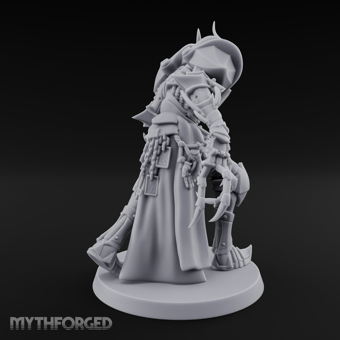 Claw Swiping Stalking Goetic Warlock Miniature for Dungeons and Dragons, Pathfinder or other TTRPGs