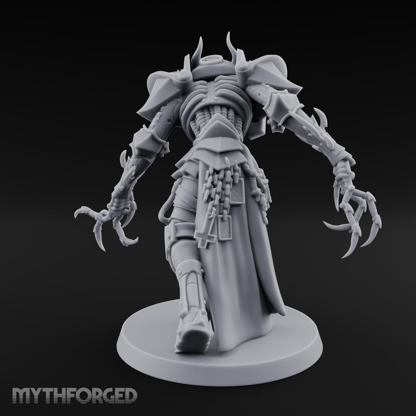 Claw Swiping Stalking Goetic Warlock Miniature for Dungeons and Dragons, Pathfinder or other TTRPGs