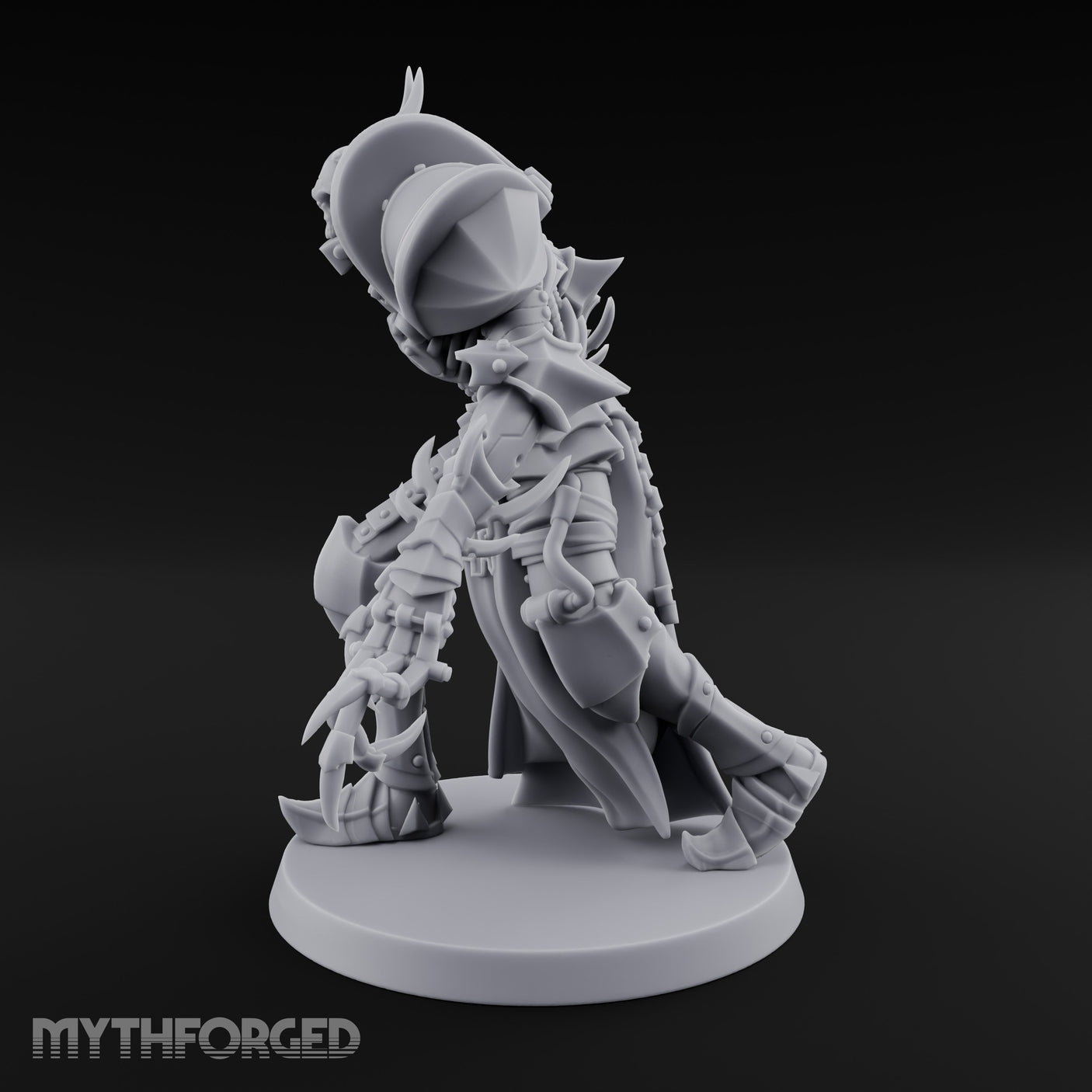 Claw Swiping Stalking Goetic Warlock Miniature for Dungeons and Dragons, Pathfinder or other TTRPGs
