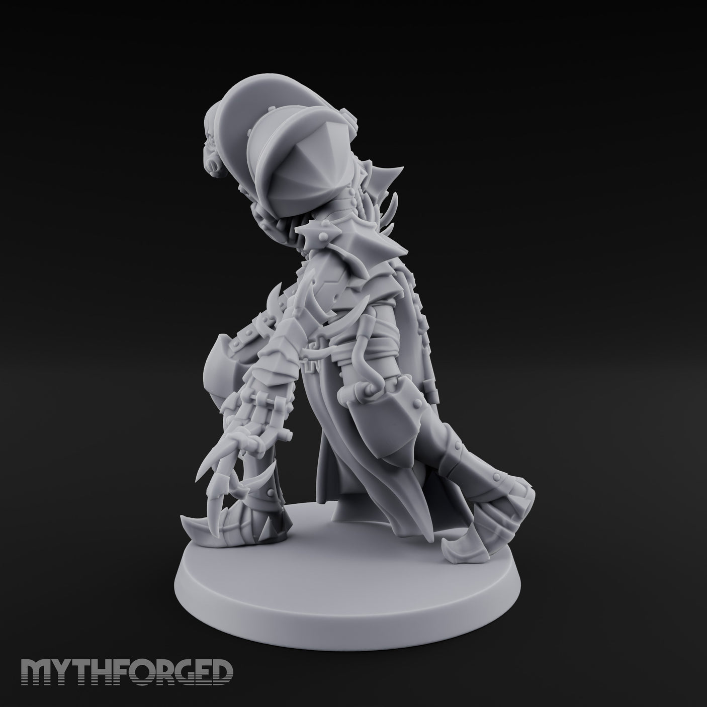 Claw Swiping Stalking Goetic Warlock Miniature for Dungeons and Dragons, Pathfinder or other TTRPGs