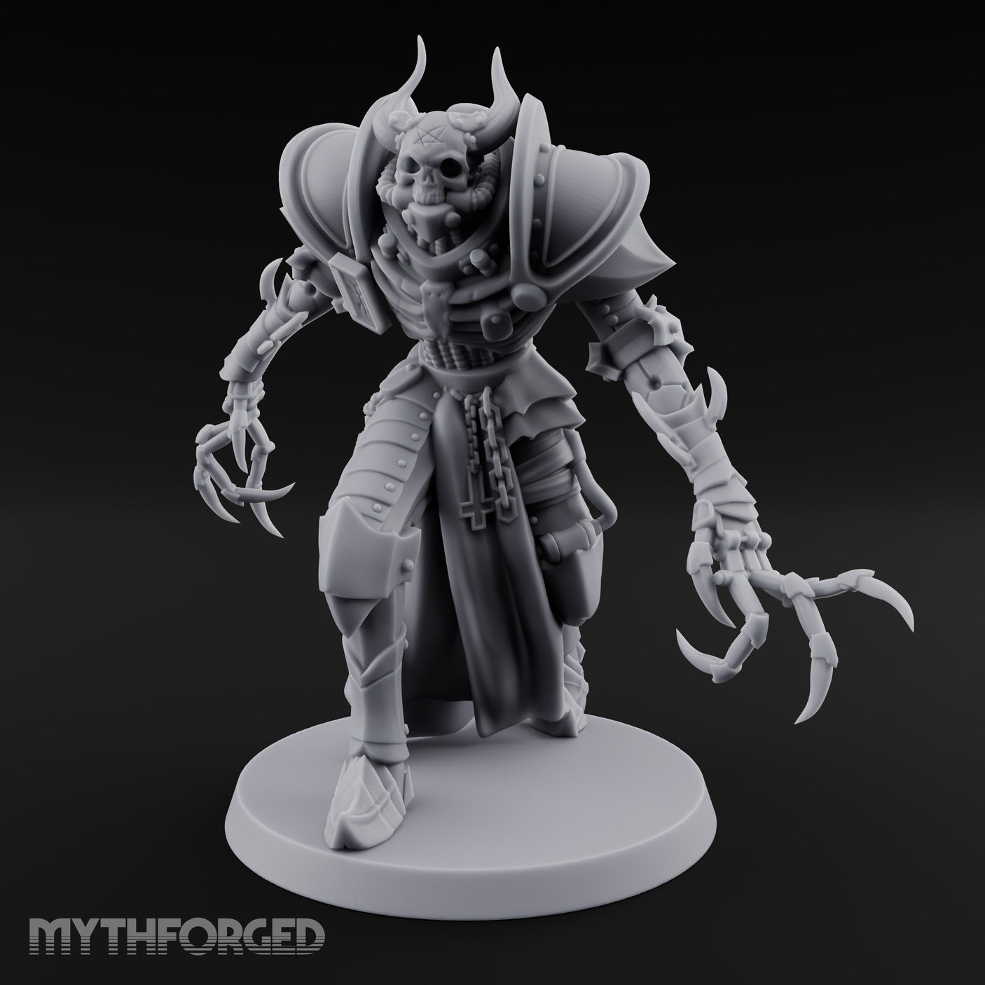 Claw Swiping Stalking Goetic Warlock Miniature for Dungeons and Dragons, Pathfinder or other TTRPGs