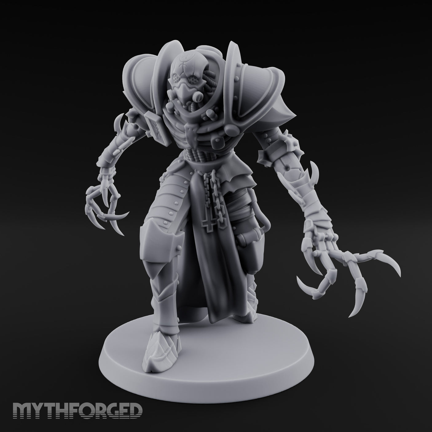 Claw Swiping Stalking Goetic Warlock Miniature for Dungeons and Dragons, Pathfinder or other TTRPGs