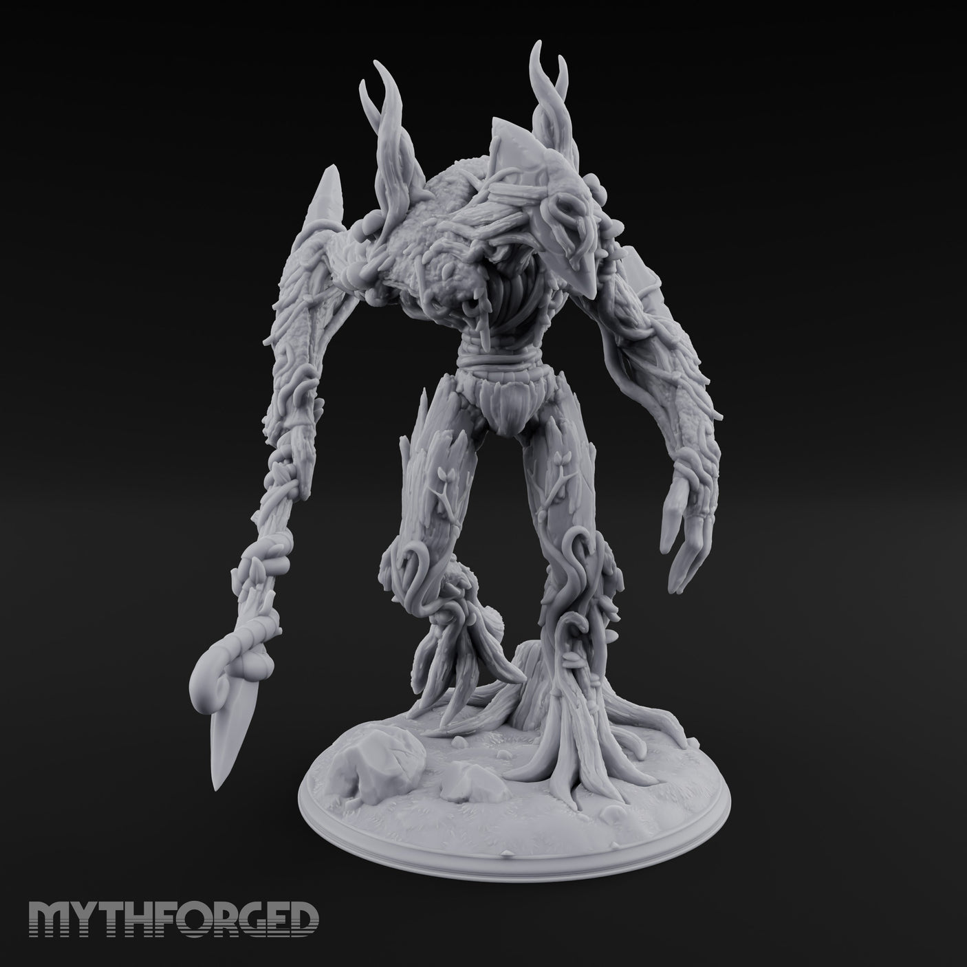 Claw Swiping Treant Stalker Miniature for Dungeons and Dragons, Pathfinder or other TTRPGs