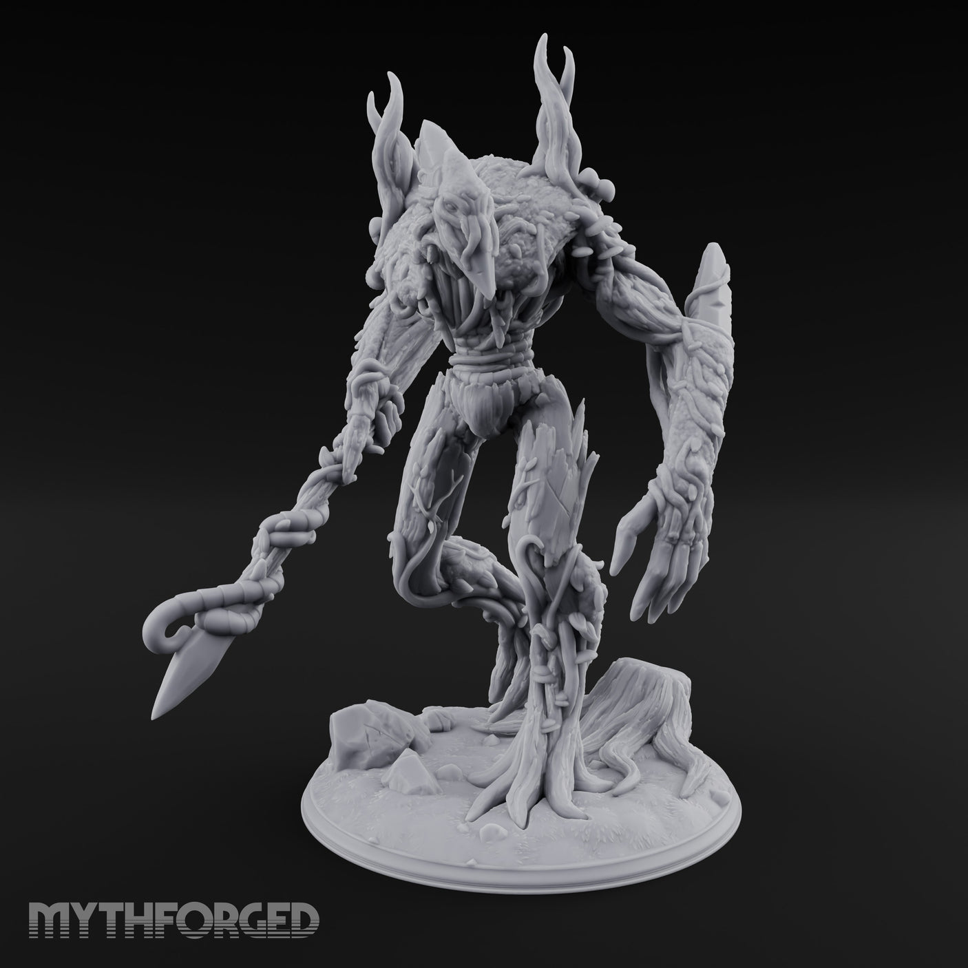 Claw Swiping Treant Stalker Miniature for Dungeons and Dragons, Pathfinder or other TTRPGs