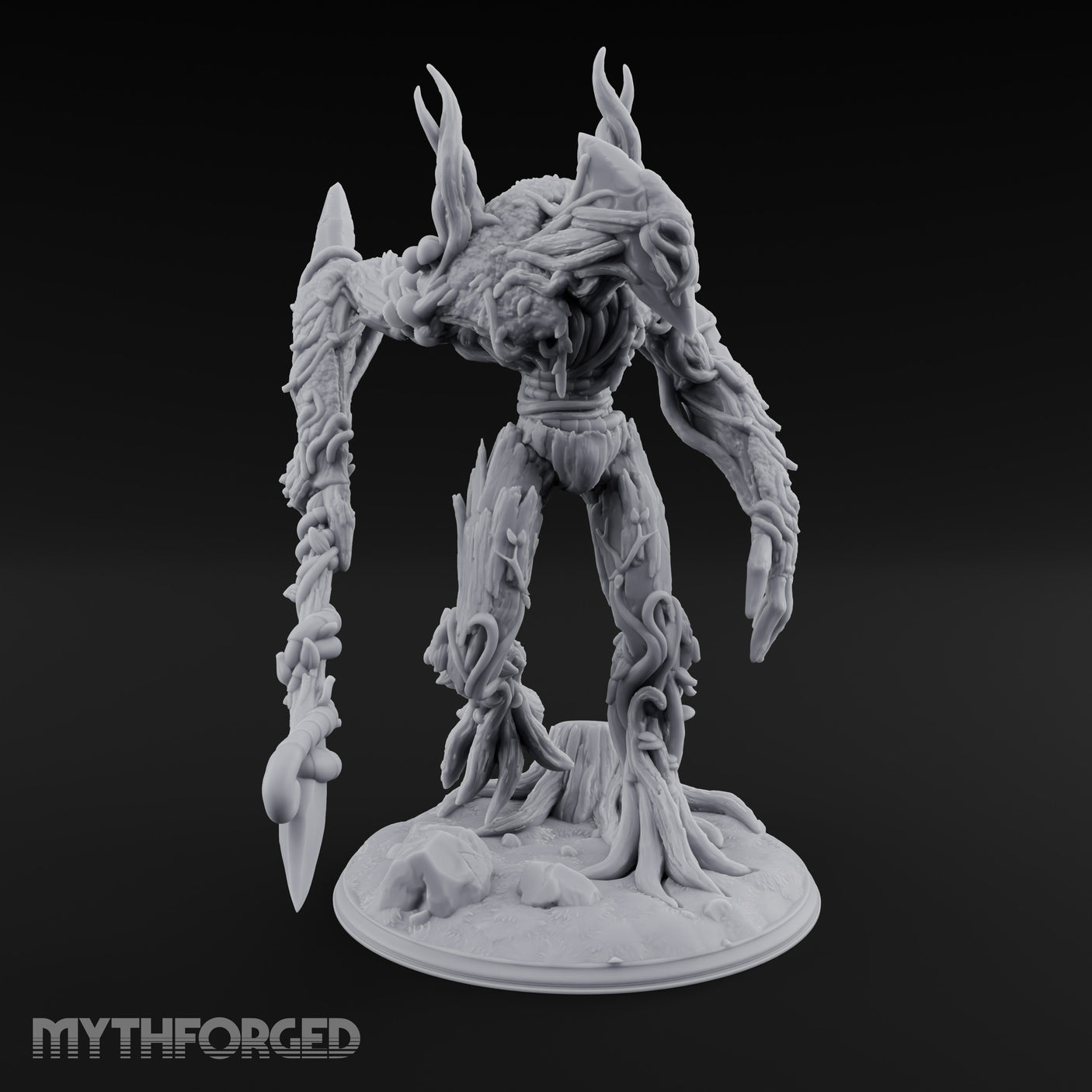 Claw Swiping Treant Stalker Miniature for Dungeons and Dragons, Pathfinder or other TTRPGs