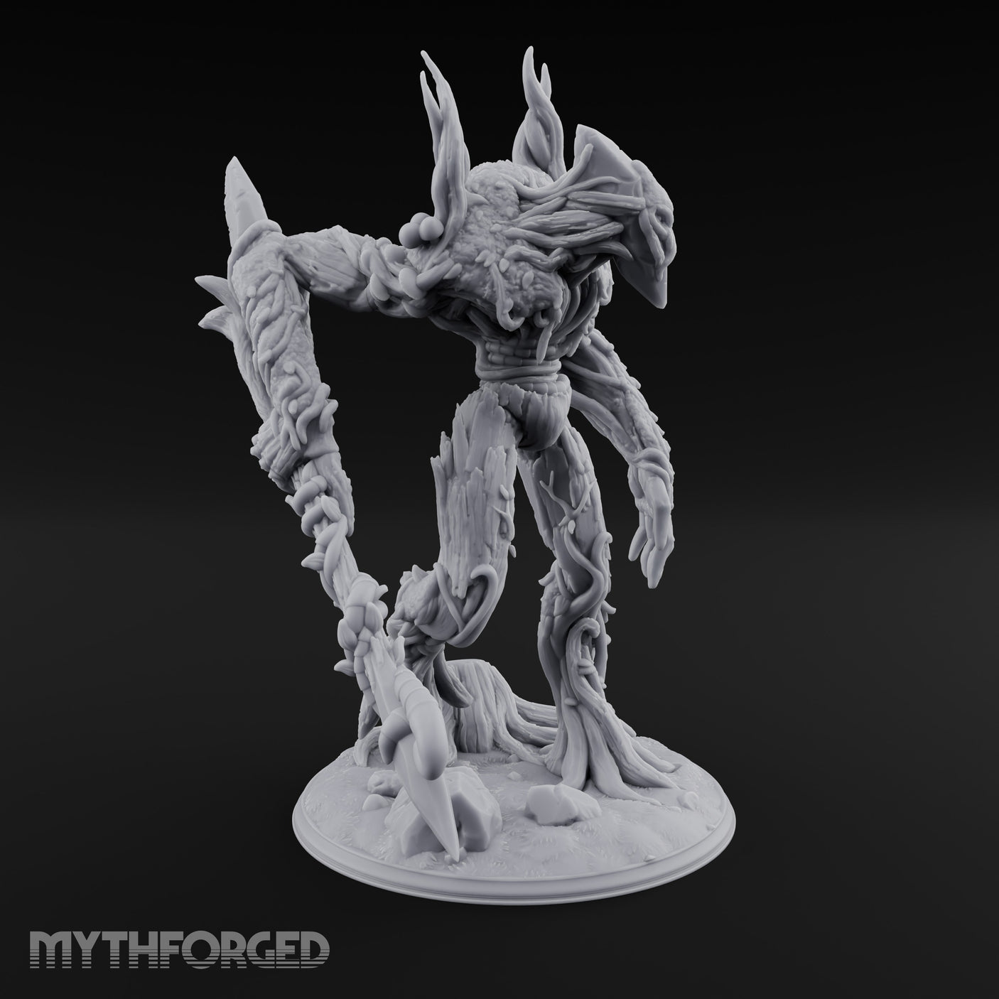 Claw Swiping Treant Stalker Miniature for Dungeons and Dragons, Pathfinder or other TTRPGs