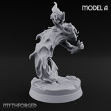 Clawing And Writhing Oni Minion A Miniature for Dungeons and Dragons, Pathfinder or other TTRPGs
