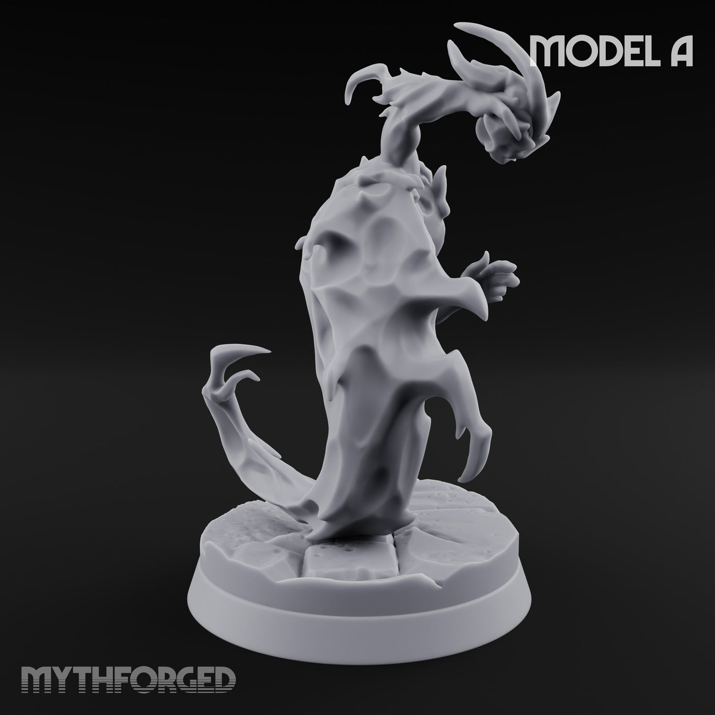 Clawing And Writhing Oni Minion A Miniature for Dungeons and Dragons, Pathfinder or other TTRPGs