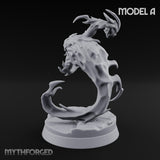 Clawing And Writhing Oni Minion A Miniature for Dungeons and Dragons, Pathfinder or other TTRPGs