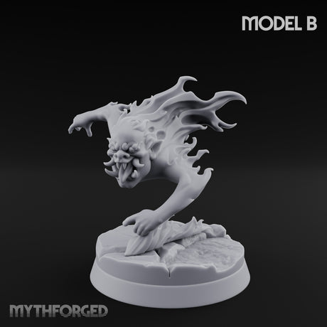 Clawing And Writhing Oni Minion B Miniature for Dungeons and Dragons, Pathfinder or other TTRPGs