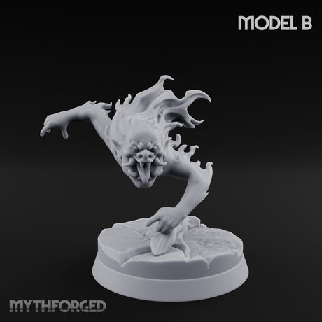 Clawing And Writhing Oni Minion B Miniature for Dungeons and Dragons, Pathfinder or other TTRPGs
