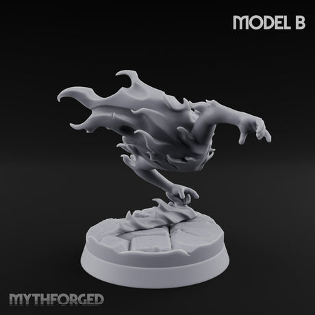 Clawing And Writhing Oni Minion B Miniature for Dungeons and Dragons, Pathfinder or other TTRPGs
