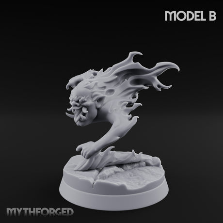 Clawing And Writhing Oni Minion B Miniature for Dungeons and Dragons, Pathfinder or other TTRPGs