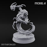 Clawing And Writhing Oni Minions Miniature for Dungeons and Dragons, Pathfinder or other TTRPGs