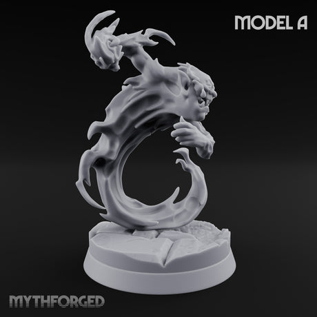 Clawing And Writhing Oni Minions Miniature for Dungeons and Dragons, Pathfinder or other TTRPGs