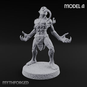 Clawing Ravenously Ghoul A Miniature for Dungeons and Dragons, Pathfinder or other TTRPGs