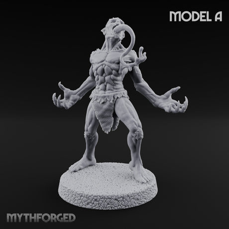 Clawing Ravenously Ghoul A Miniature for Dungeons and Dragons, Pathfinder or other TTRPGs
