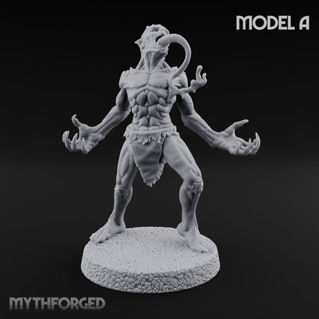 Clawing Ravenously Ghoul A Miniature for Dungeons and Dragons, Pathfinder or other TTRPGs