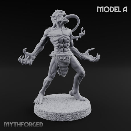 Clawing Ravenously Ghoul A Miniature for Dungeons and Dragons, Pathfinder or other TTRPGs