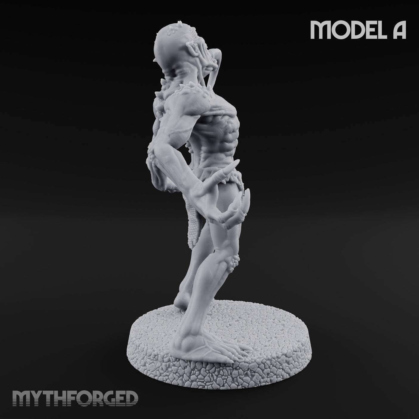 Clawing Ravenously Ghoul A Miniature for Dungeons and Dragons, Pathfinder or other TTRPGs
