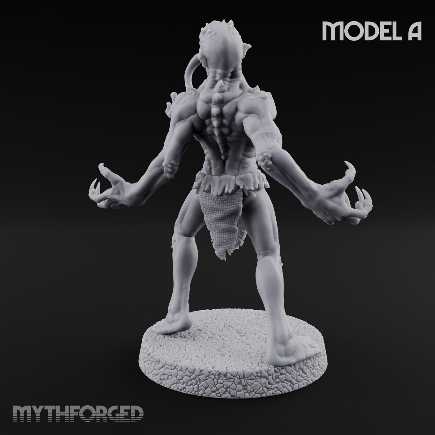 Clawing Ravenously Ghoul A Miniature for Dungeons and Dragons, Pathfinder or other TTRPGs