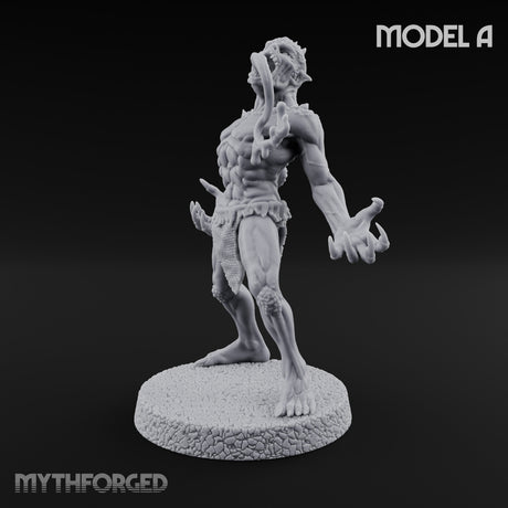 Clawing Ravenously Ghoul A Miniature for Dungeons and Dragons, Pathfinder or other TTRPGs