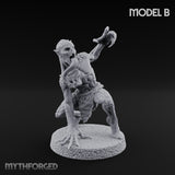 Clawing Ravenously Ghoul B Miniature for Dungeons and Dragons, Pathfinder or other TTRPGs