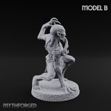 Clawing Ravenously Ghoul B Miniature for Dungeons and Dragons, Pathfinder or other TTRPGs